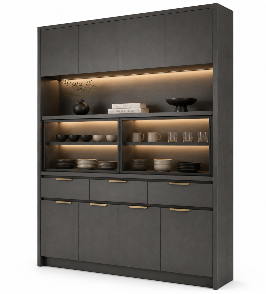 All-aluminum cabinet