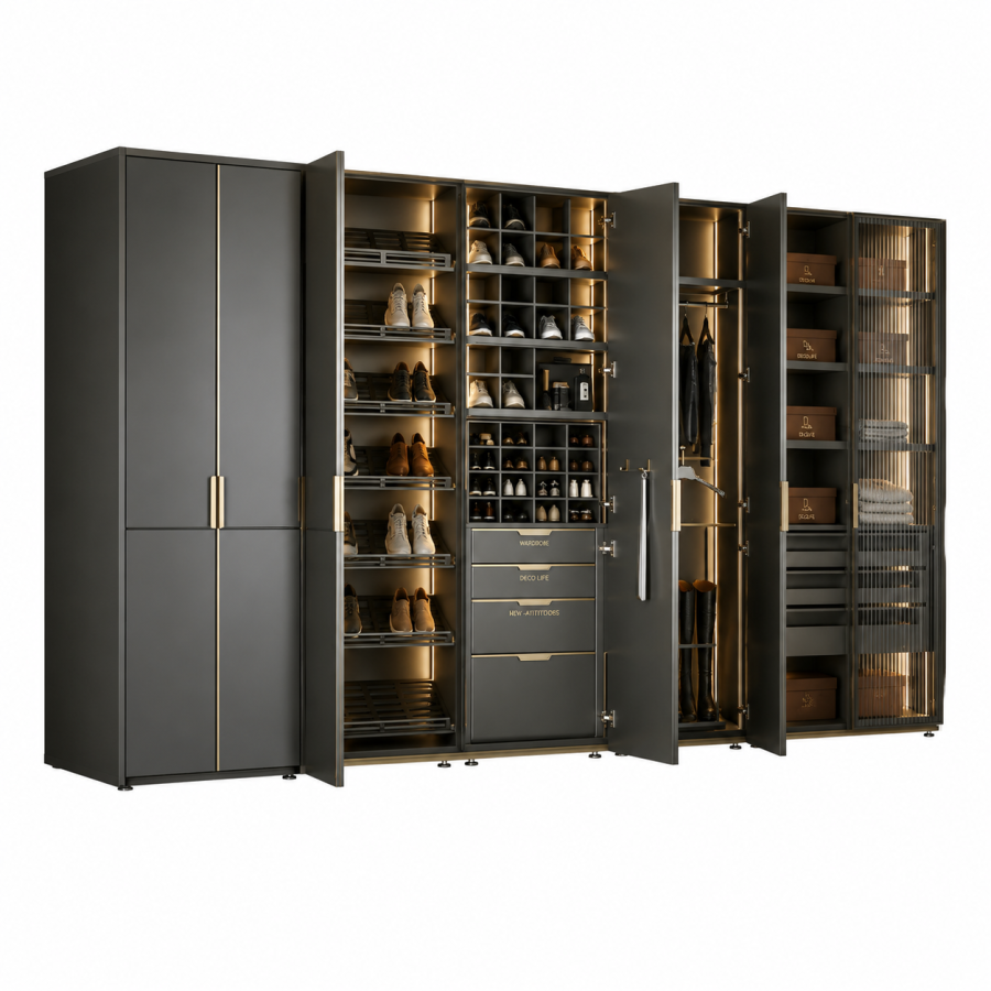 All-aluminum wardrobe